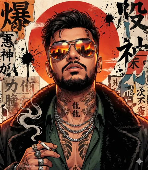 Tokyo Lockdown, Anime AI artwork, made with Gemini