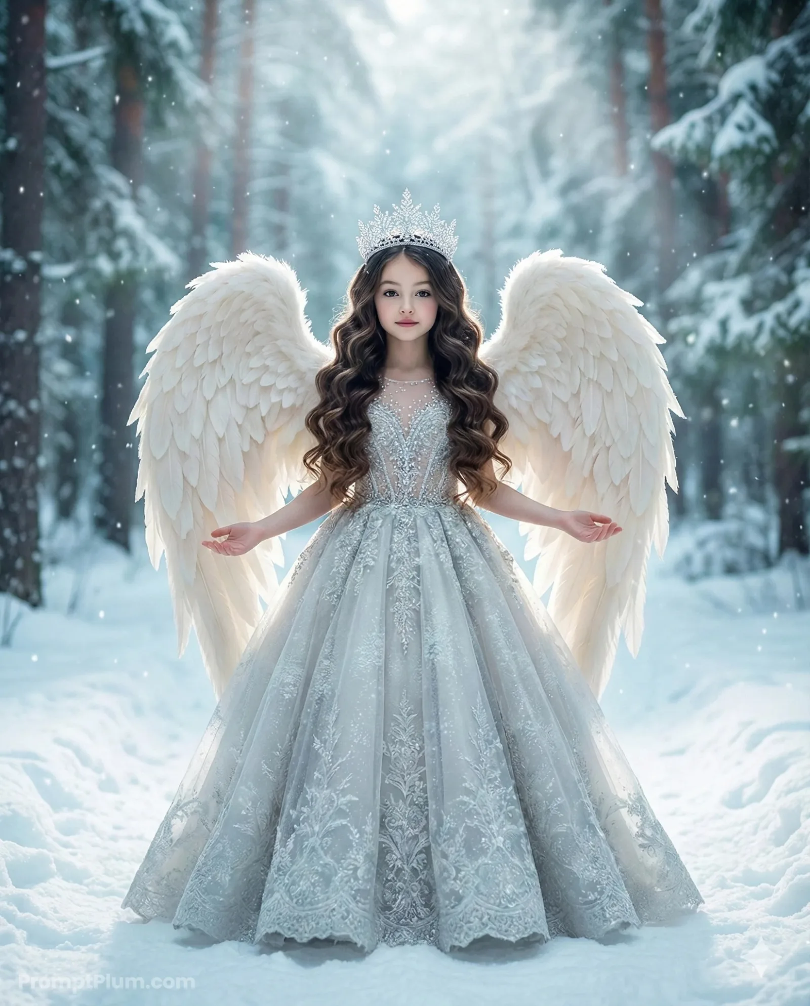 Crown of Frost, Fantasy AI artwork, made with Gemini