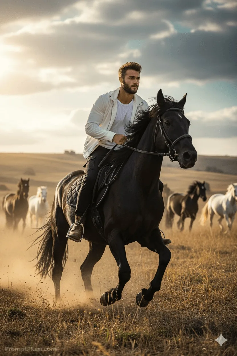 Riding the Wind, Adventure AI artwork, made with Gemini