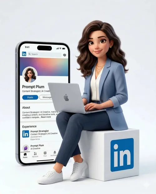 3D Professional Identity, 3D Render AI artwork, made with Gemini