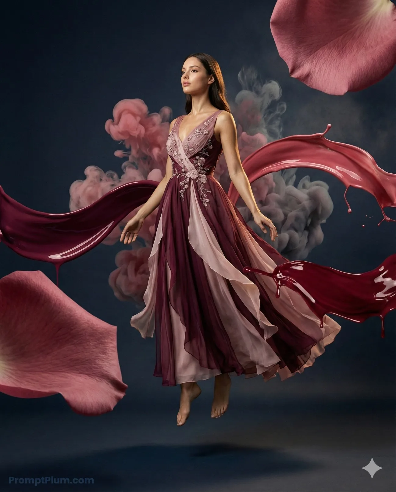 Fluidity in Motion, Fantasy AI artwork, made with Gemini