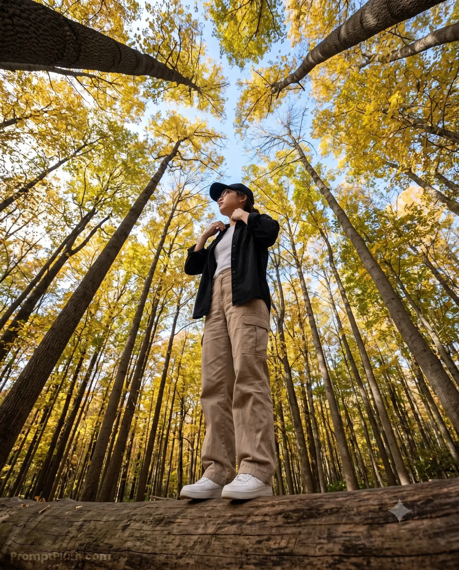 The Autumn Explorer, Nature AI artwork, made with Gemini